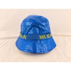 IKEA KNORVA Bucket Hat Blue Yellow Frakta Bag Material Streetwear 504.473.38